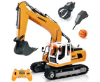 Double E E561-003 RC Excavator Truck  1/16 Scale 2.4GHz 3 In 1 Construction Truck Metal Shovel and Drill RC Toy For Kids