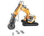 Double E E561-003 RC Excavator Truck  1/16 Scale 2.4GHz 3 In 1 Construction Truck Metal Shovel and Drill RC Toy For Kids