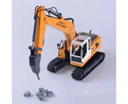 Double E E561-003 RC Excavator Truck  1/16 Scale 2.4GHz 3 In 1 Construction Truck Metal Shovel and Drill RC Toy For Kids