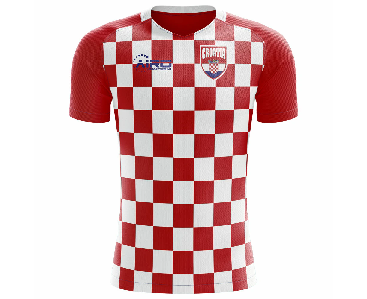 2023-2024 Croatia Flag Concept Football Shirt - Womens