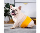Washable Dog Diaper Water-resistant Puppy Nappy Belly Wrap for Male Dogs-Yellow