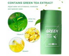 2PCS Green Tea Cleansing Mask Facial Stick Oil Acne Control Blackhead Deep Clean Pore