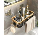 2pcs Punch-Free Bathroom Shelf Organizer Rack Shower Storage Shelf Shelves Kitchen Toilet Storage for Bathroom Accessories SetStandard With pole