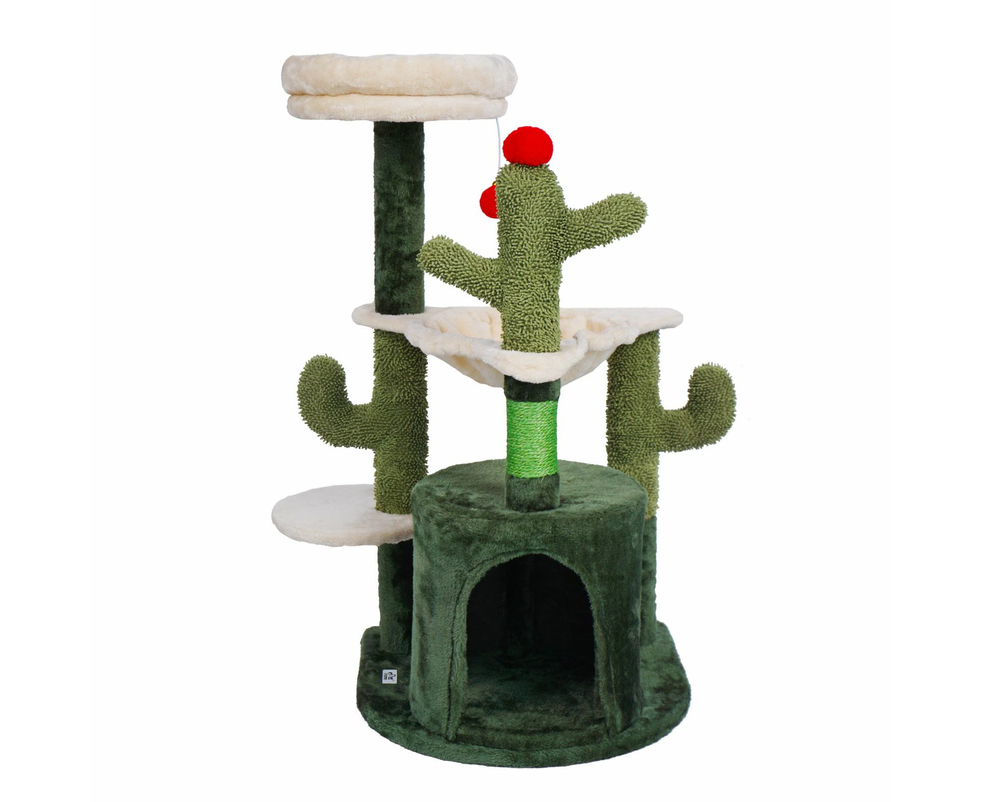 90cm Cat Tower Tree Scratching Post Bed House Sisal Scratcher Furniture Stand Cave Condo Climbing Gym Play Hammock Perch Ball