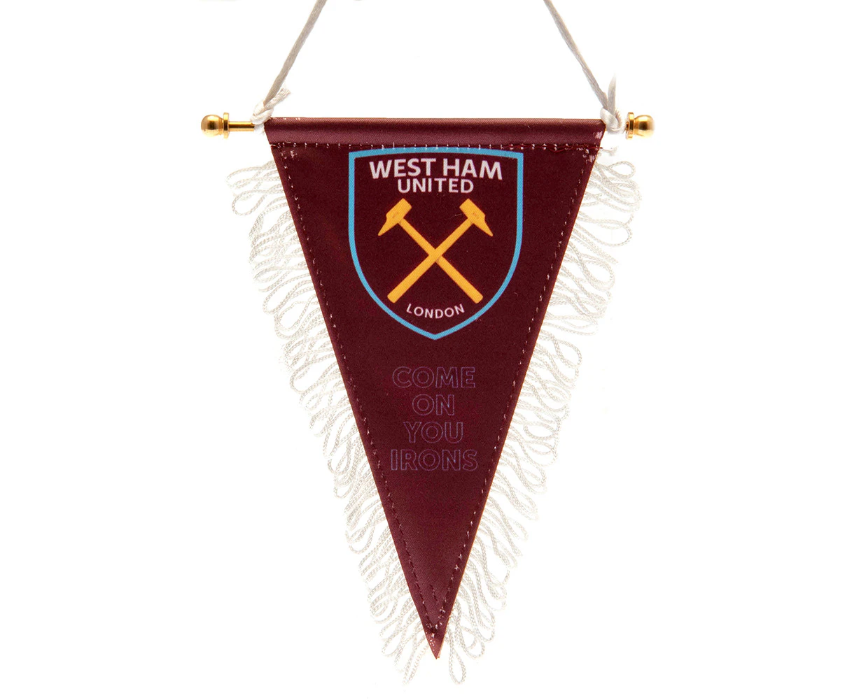 West Ham United FC Triangle Pennant (New Claret/Sky Blue) - TA10564