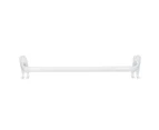 Towel Bar Thickened Wall Mounted Rust Proof Space Aluminum Bath Towel Rack With Hooks For Bathroom Closet