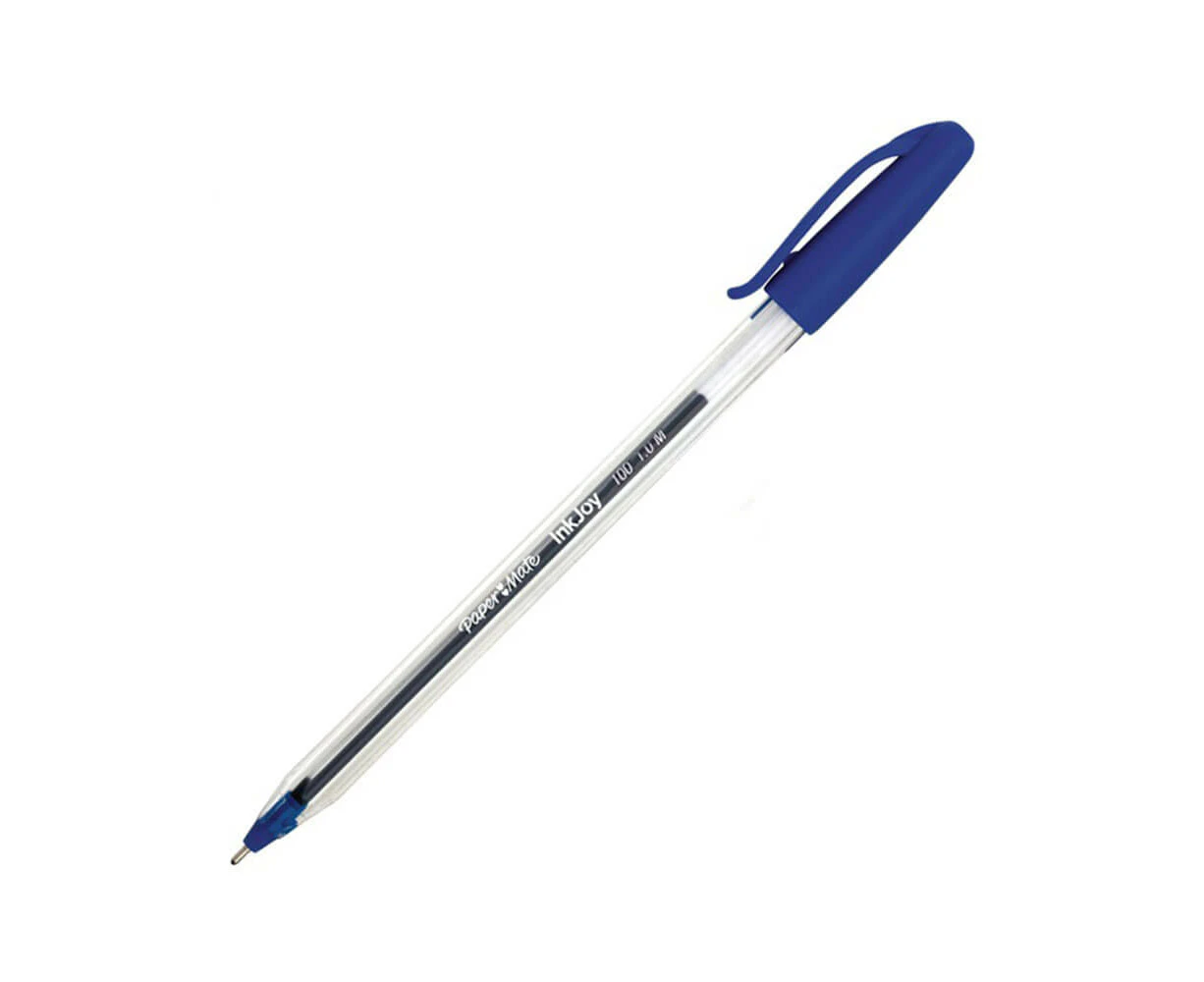 Paper Mate Inkjoy Capped Ballpoint Pen (Box of 12) - Blue