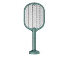 USB Insect Repellents Racket Swatter Fly Mosquito Killer-Green