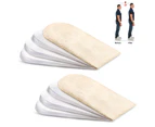 (4 Layers) Height Increase Insoles,Adjustable Orthopedic Heel Lift Inserts,Heel Cushions For Leg Length Discrepancies