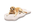 Costway Orthopedic Dog Bed Waterproof Kennel Large Puppy Mattress Foam Pet Cushion w/Removable Cover Beige