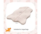 Costway Orthopedic Dog Bed Waterproof Kennel Large Puppy Mattress Foam Pet Cushion w/Removable Cover Beige