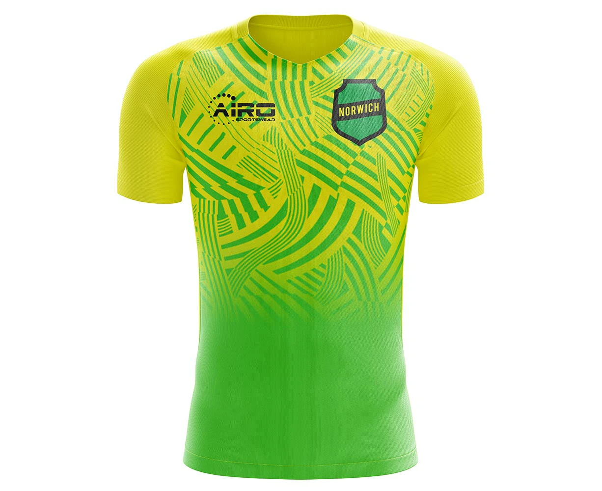 2023-2024 Norwich Home Concept Football Shirt - Adult Long Sleeve