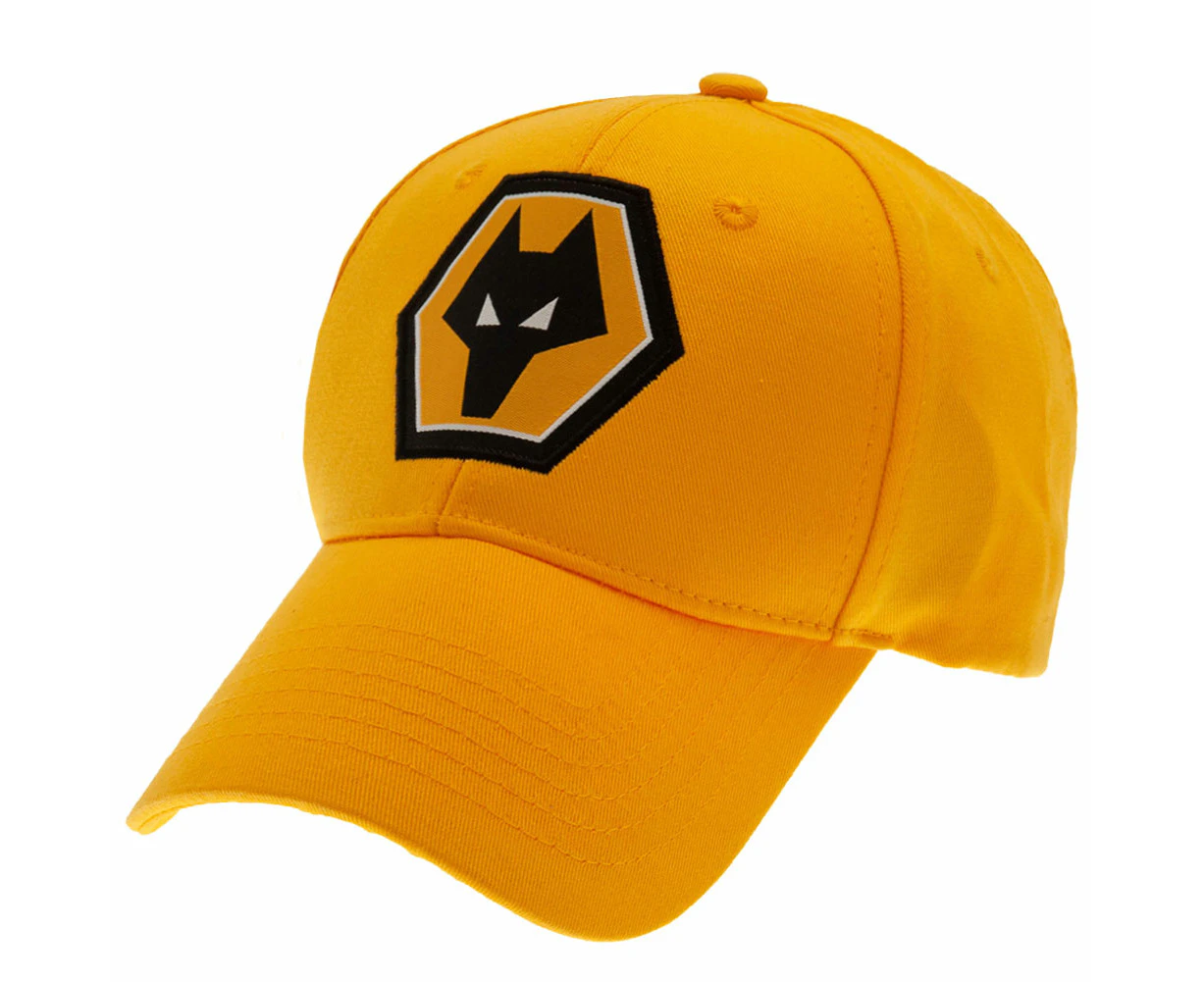 Wolverhampton Wanderers FC Crest Baseball Cap (Yellow/Black) - TA10767