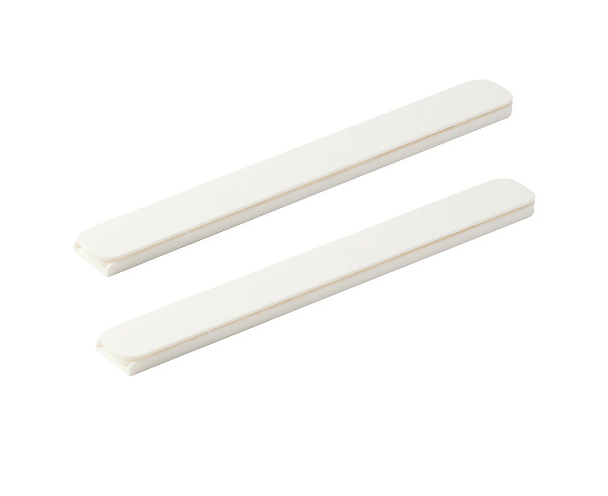 4Pcs Self-adhesive Drawer Guide Slides Drawer Slides Drawer Guide Rails (White)