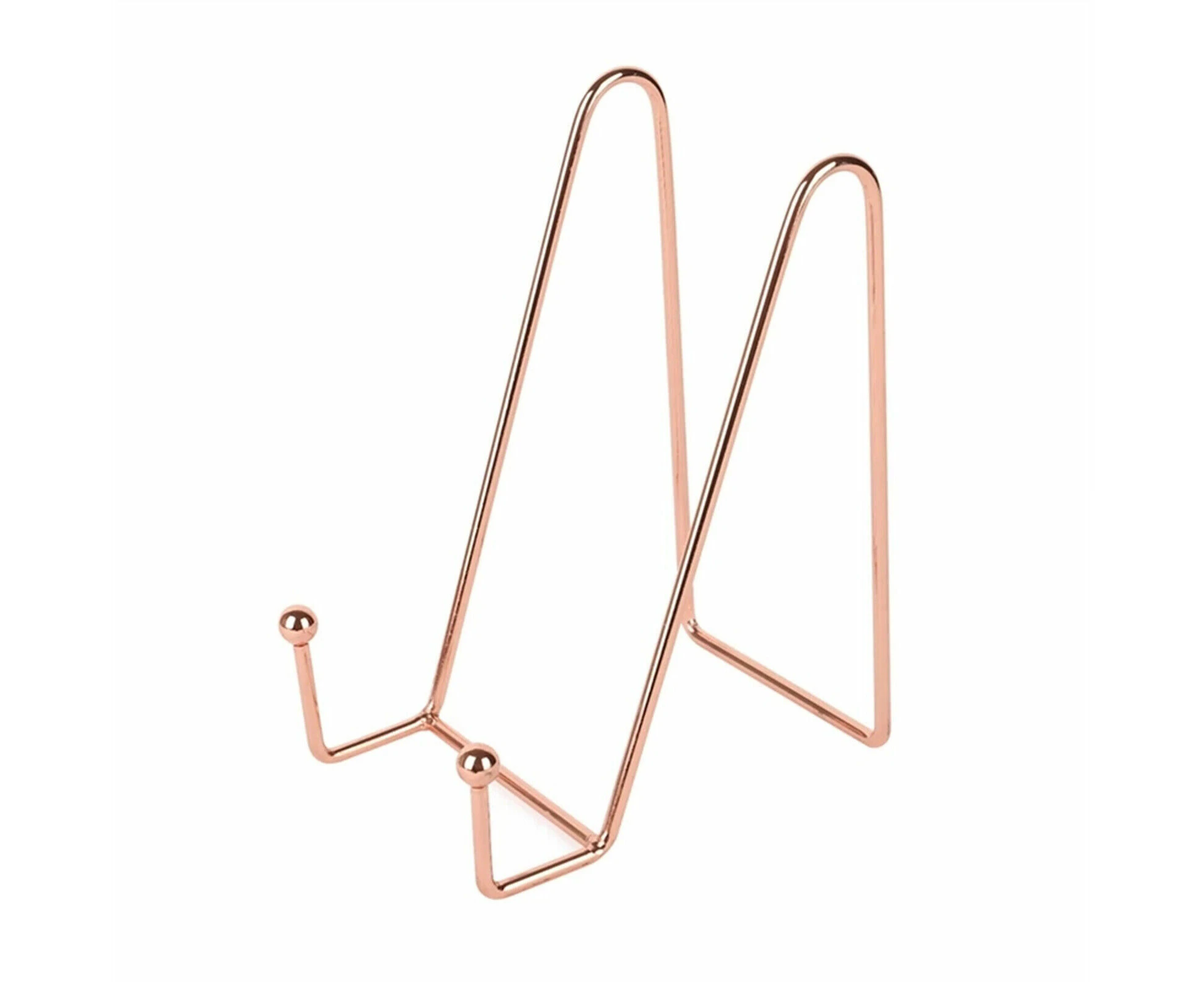 Rose Gold Iron Display Stand Dish Rack-Plate Bowl Picture Frame Photo Book Pedestal Holder