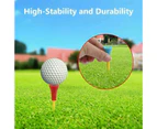 100Pack 83mm Golf Tees Multi Color Plastic With Rubber Cushion Top Quality