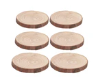 25Pcs Wood Slice Pine Cup Coaster Props Home Decoration Ornament For Home Office M