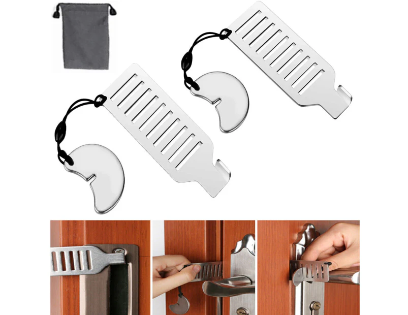 Portable Travel Door Lock Hotel Door Lock Apartment Security Device Door Jammer