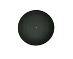 12'' Turntable Platter Mat Black Rubber Silicone Design for Universal to All for LP Vinyl Record Players - Clear