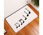 Music Note Piano Print Non-slip Door Mat Pad Kitchen Bathroom Carpet Rug Decor - 8