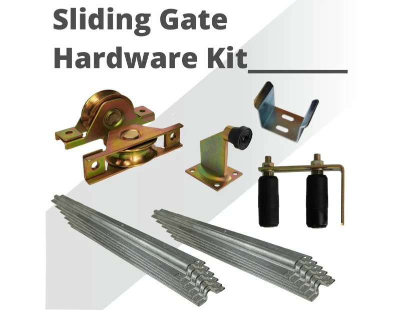 6m Complete Standard Sliding Gate Hardware Kit