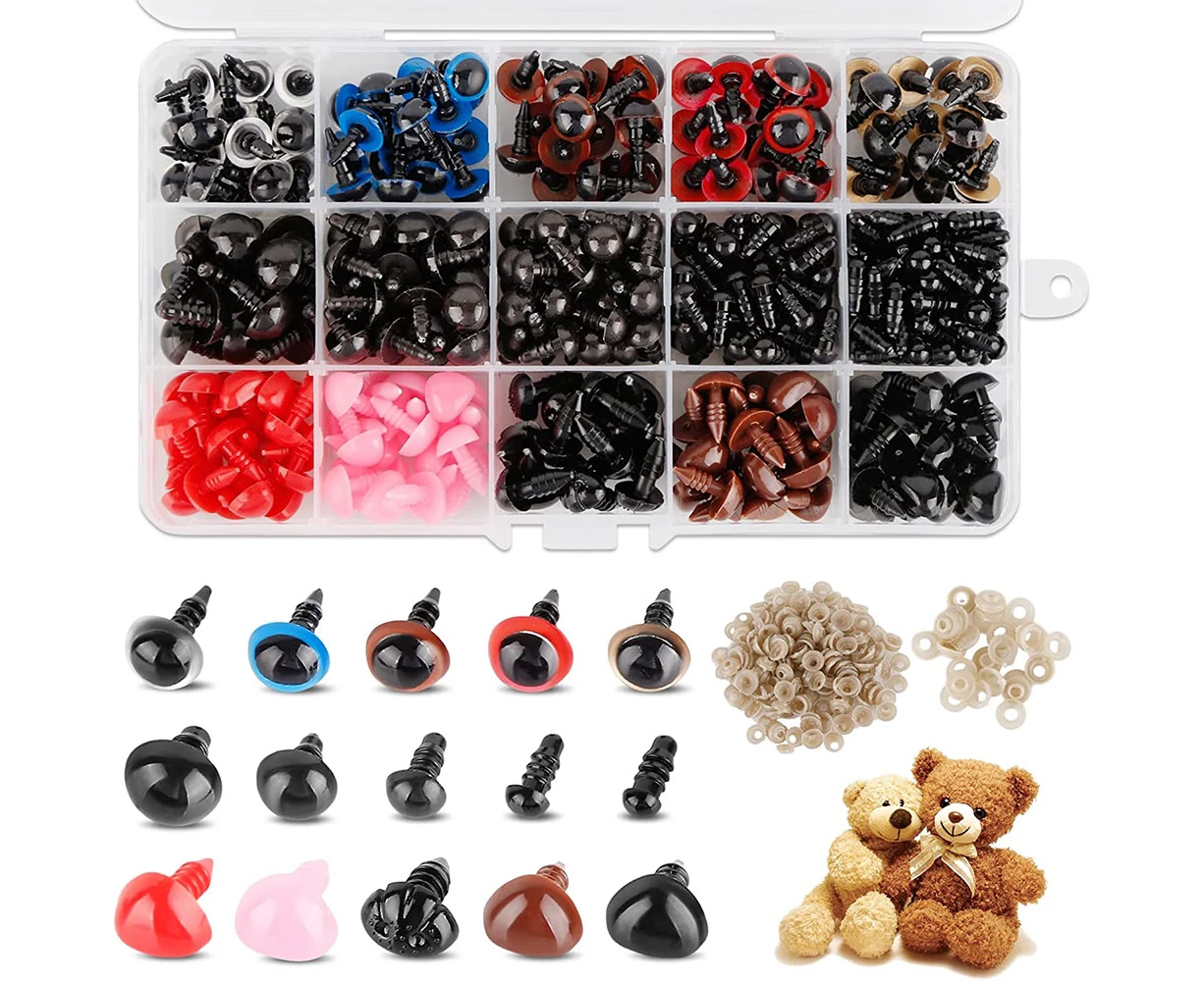 752PCS Plastic Safety Toy Eyes For Teddy Bear Doll Toy Animal Felting Accessories