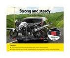 Motorcycle Motorbike Carrier Rack 2 Towbar Arm Rack Dirt Bike Ramp Steel