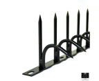 Otani Ninja Deterrent Gizagiza Heart Dual Bladed Black 1 Meter Per Section Security Fence/Wall Spikes Made in Japan Shinobi Gaeshi