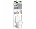 Over The Toilet Storage Cabinet Shelf 4-Tier Bathroom Organizer Rack