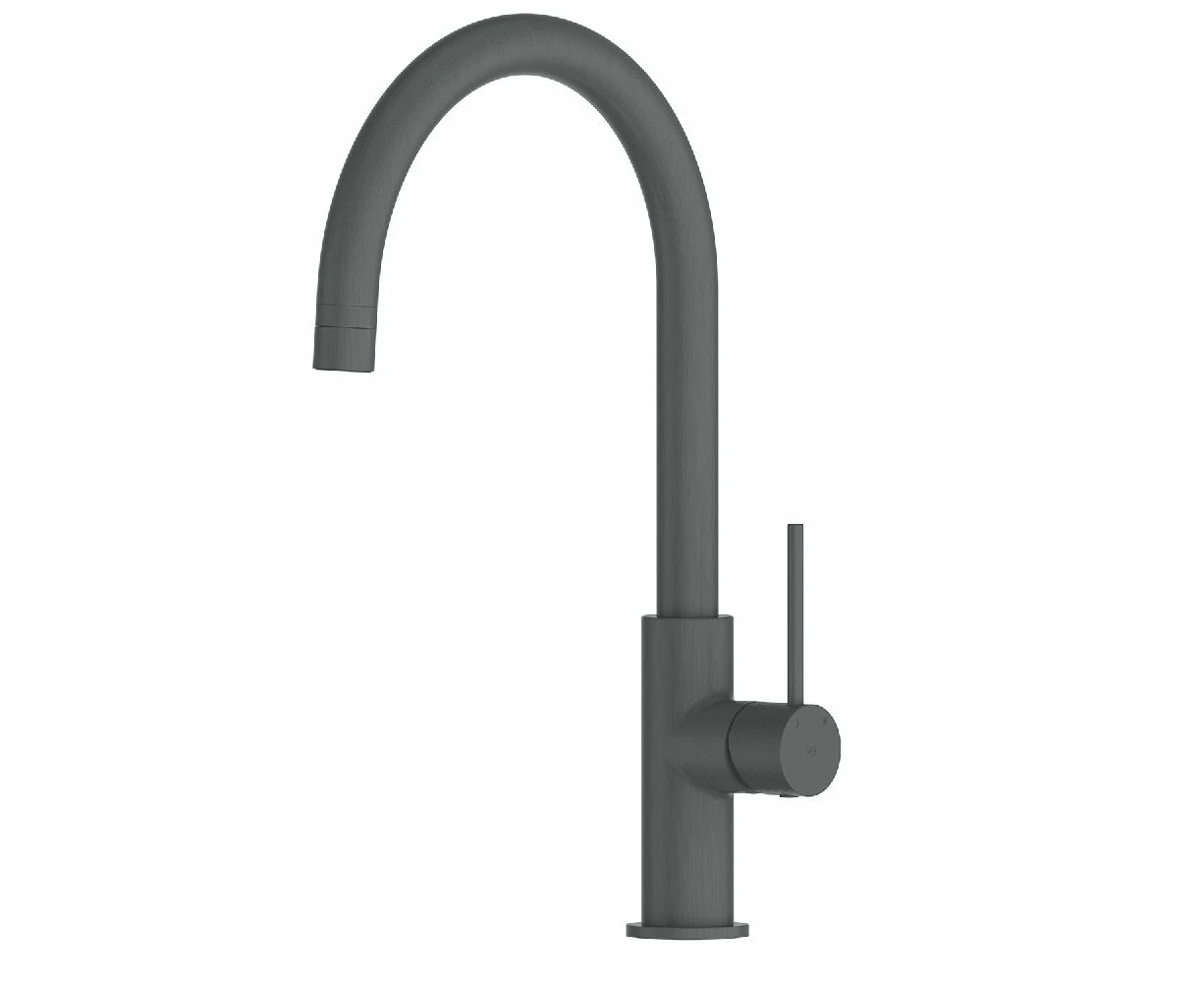 Greens Mika Gooseneck Sink Mixer Gunmetal 21212549