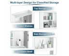 Over The Toilet Storage Cabinet Shelf 4-Tier Bathroom Organizer Rack