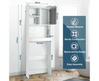 Over The Toilet Storage Cabinet Shelf 4-Tier Bathroom Organizer Rack