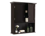 Bathroom Cabinet Wall Mounted Pantry Cupboard w/ Storage Shelf Kitchen Coffee