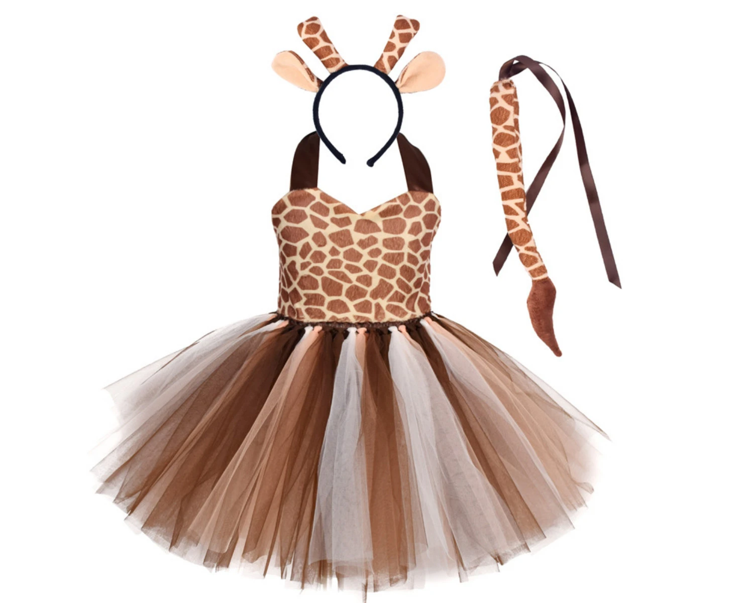 Costume Bay Girls Jungle Zoo Animal Giraffe Tutu Dress Costume for Book Week