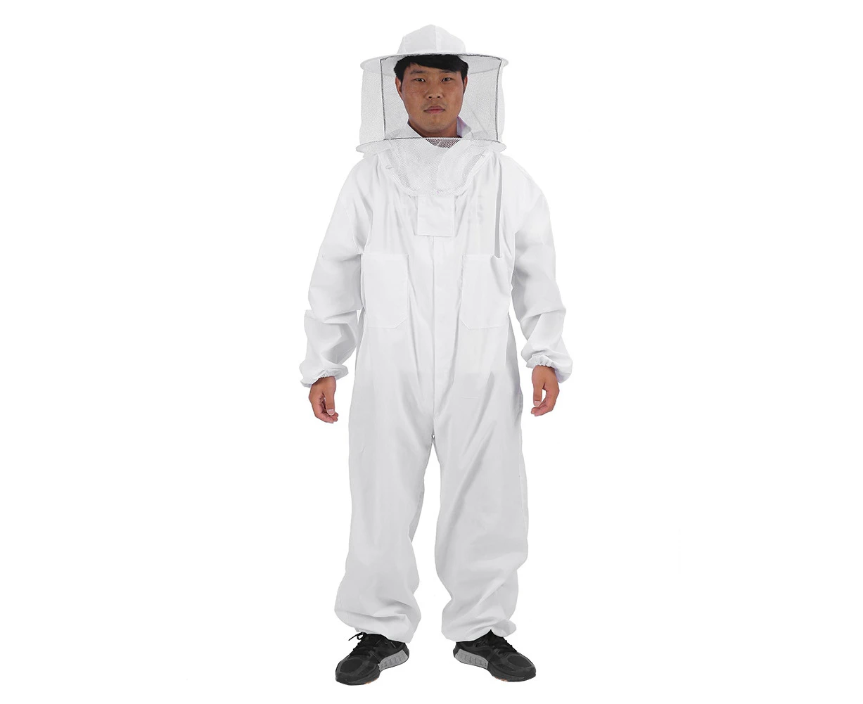 Professional Beekeeping Protective Equipment Bee Keeping Full Body Beekeeper Suit Hat XXL