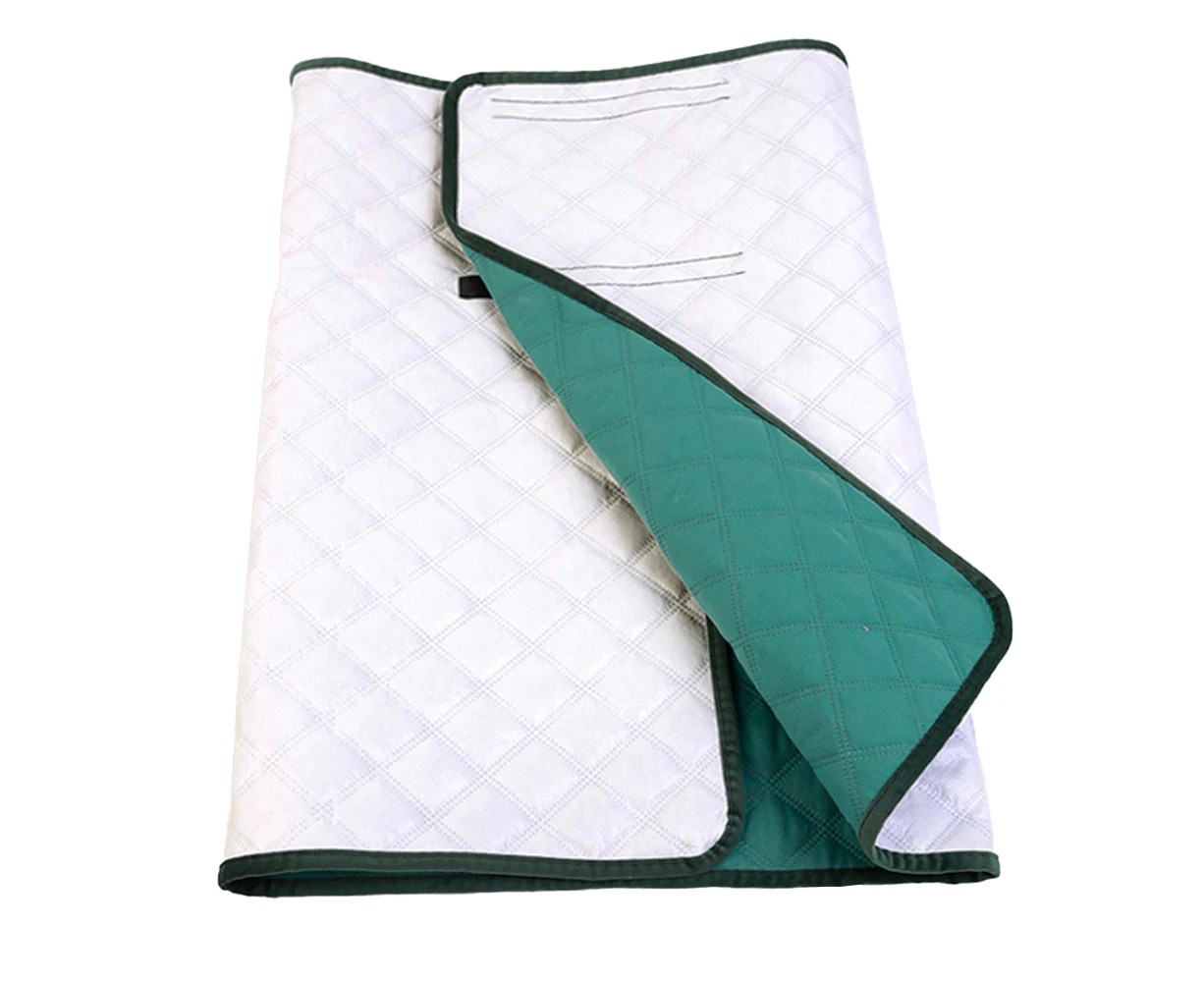 Tuckable Washable Incontinence Bed Wetting Pad Underpad Sheet Mattress Protector - Green