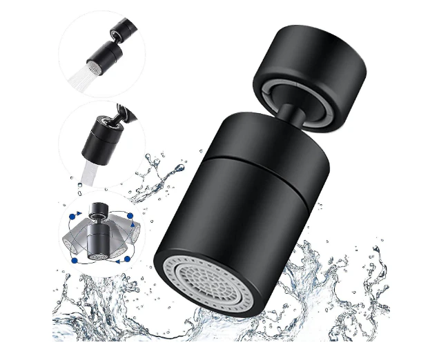 Auspicious-faucet Aerator, 360 Degree Swivel-2 Modes Adjustable Kitchen Faucet Filter Bubbler For Kitchen Bathroom