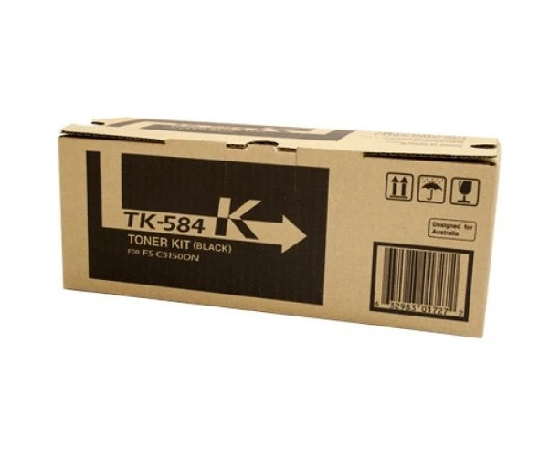 5 x Original Kyocera TK-584K TK584K Black Toner Cartridge FS-C5150DN