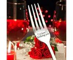 I forking love you Engraved Stainless Steel Fork w/ Gift Box Lover Best Present