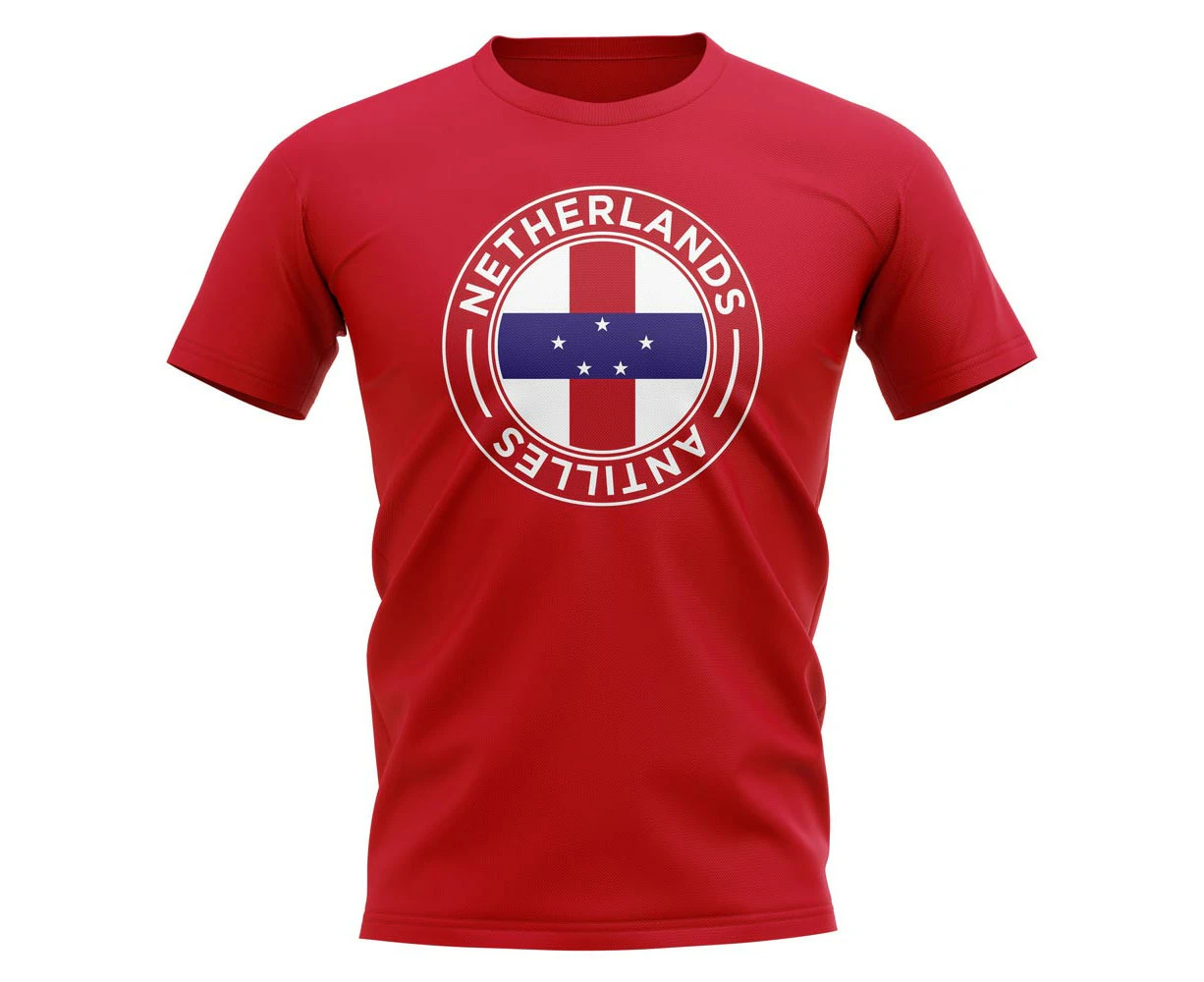 Netherlands Antilles Football Badge T-Shirt (Red)