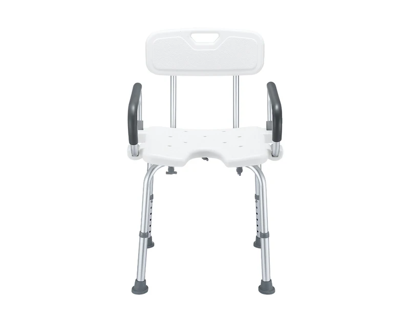 Shower Chair Seat Bath Stool Adjustable Bathroom Furniture Bathtub Seating Bench for Elderly Disabled with Arms