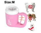 Dog Paw Cleaner Cup Muddy Paw Cleaner for Small Dogs Cats Semi Automatic Portable Foot Washer  Pet Paw Cleaner*Pink*M**