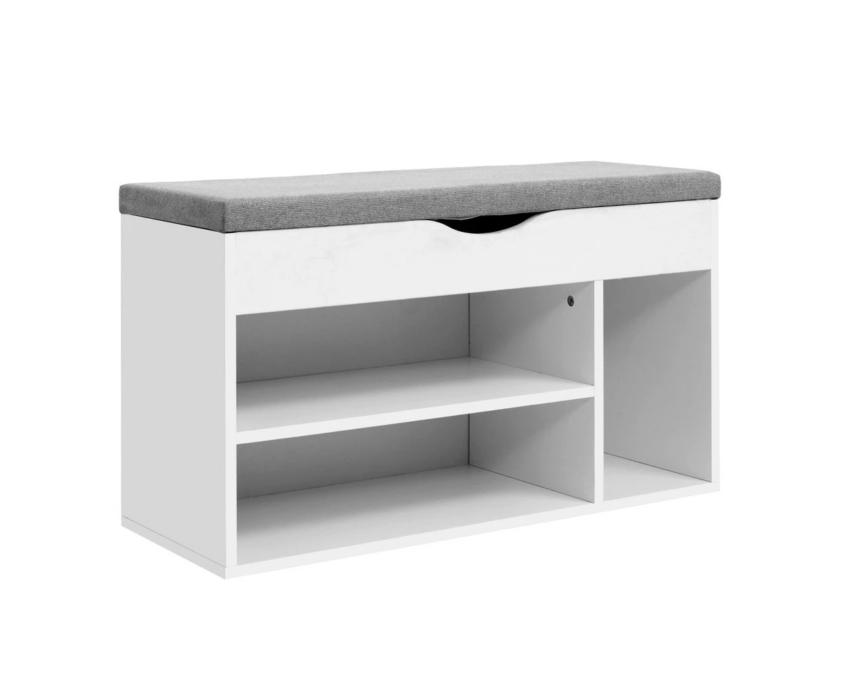 Shoe Cabinet Bench Shoes Organiser Storage Rack Shelf White Cupboard Box