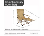 Camping Lounge Chair, Portable Reclining Camping Chair, Folding Camping Chair Mesh Recliner-Color 24-orange