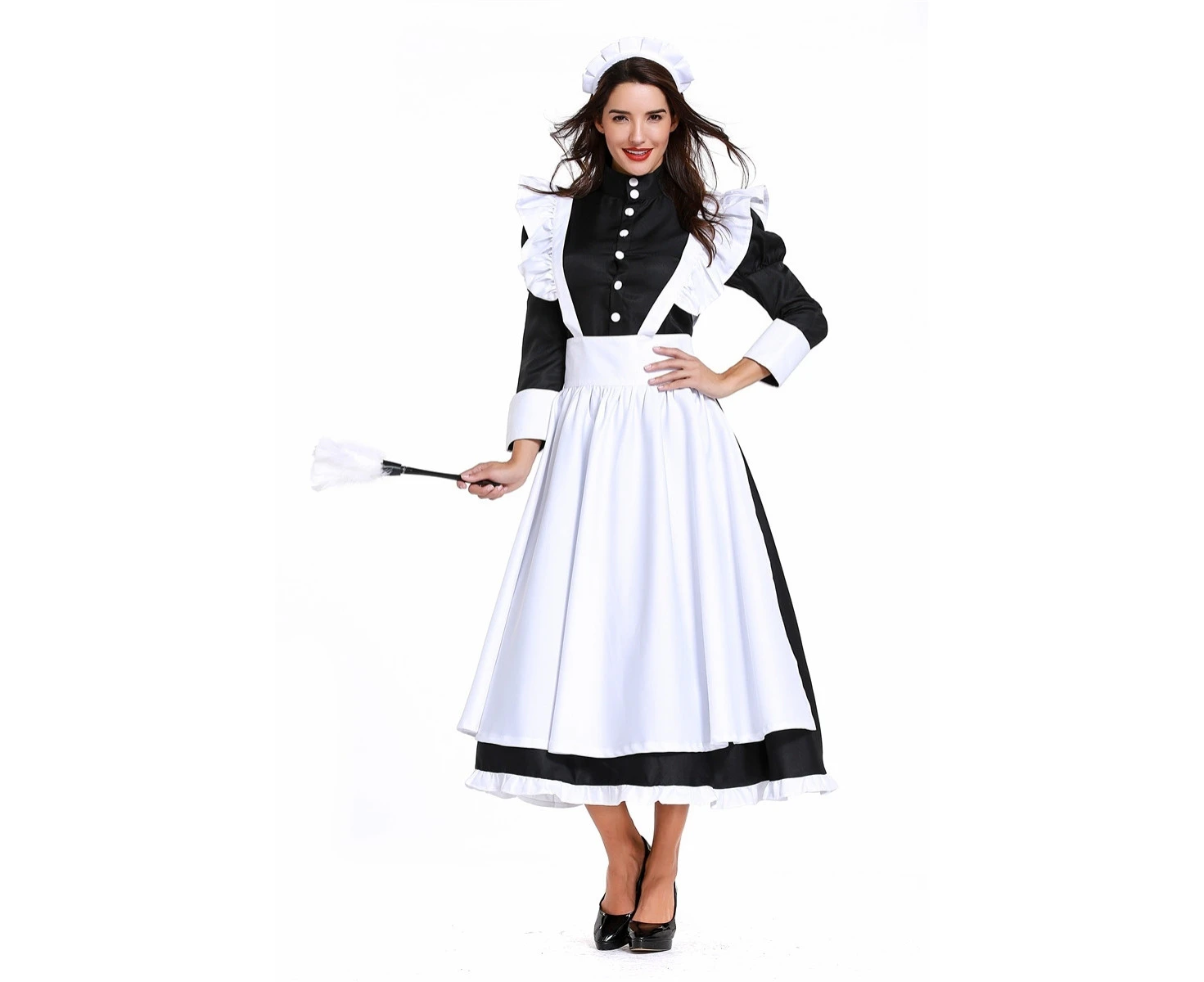 Costume Bay Womens Black White German Beer Maid Wench Fancy Dress Costume