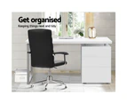 Office Furniture Metal Desk with 3 Drawers - White