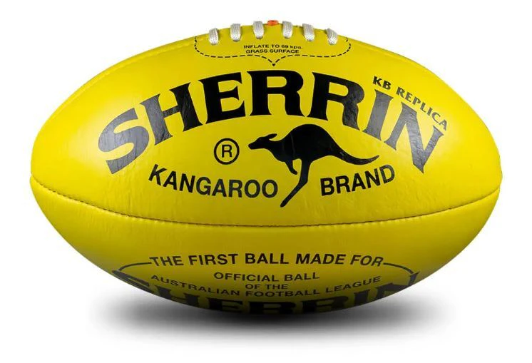 Sherrin AFL KB Replica Football Size 5 In Yellow