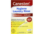 6 x 1L Canesten Laundry Liquid Disinfectant Washing Rinse Lemon Scent