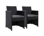 Outdoor Chairs Dining Patio Furniture Lounge Setting Wicker Garden