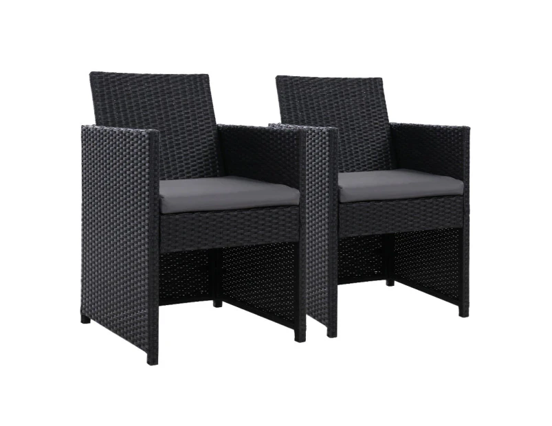 Outdoor Chairs Dining Patio Furniture Lounge Setting Wicker Garden